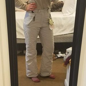 Columbia Light Grey Snow Pants Small